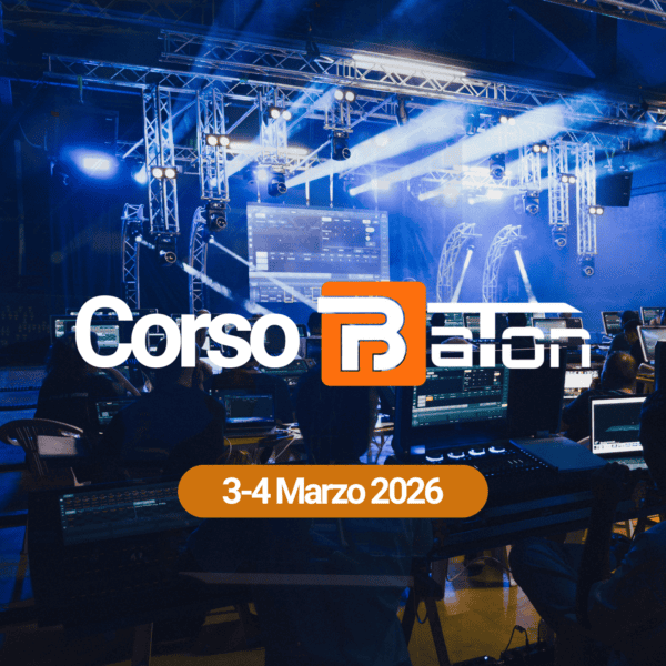 Corso Baton Base 3–4 Marzo 2026 Light controllers a Napoli – Formazione Professionale Regie Luci e Lighting Control con Giancarlo Vannetti, Workshop pratico per DJ, Service e Lighting Designer, corso illuminotecnica live eventi con pranzo incluso e opzione hotel convenzionato